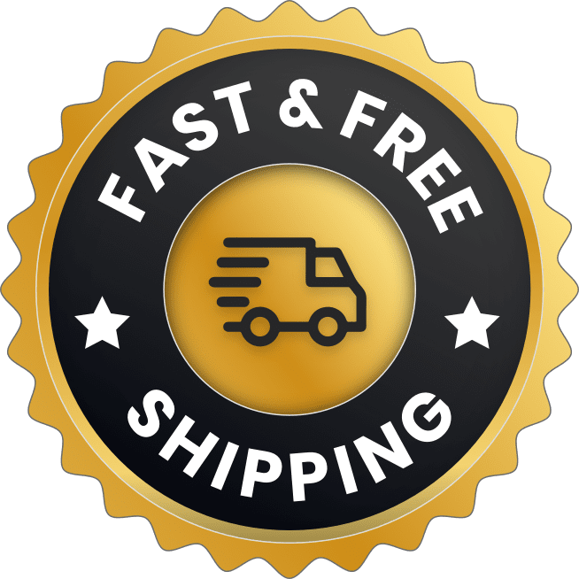 Boostaro free and fast shipping badge